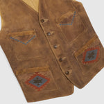Double RL Hand-Embroidered Shepskin Vest