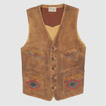 Double RL Hand-Embroidered Shepskin Vest