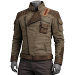 Distressed Cyberpunk Biker Outerwear