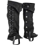 Medieval Gothic Boot Stripe Spats