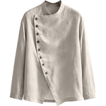 Men's Natural Linen Long Sleeve Shirt