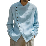 Men's Natural Linen Long Sleeve Shirt