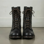 Men's Plain-Toe Leather Combat Boots